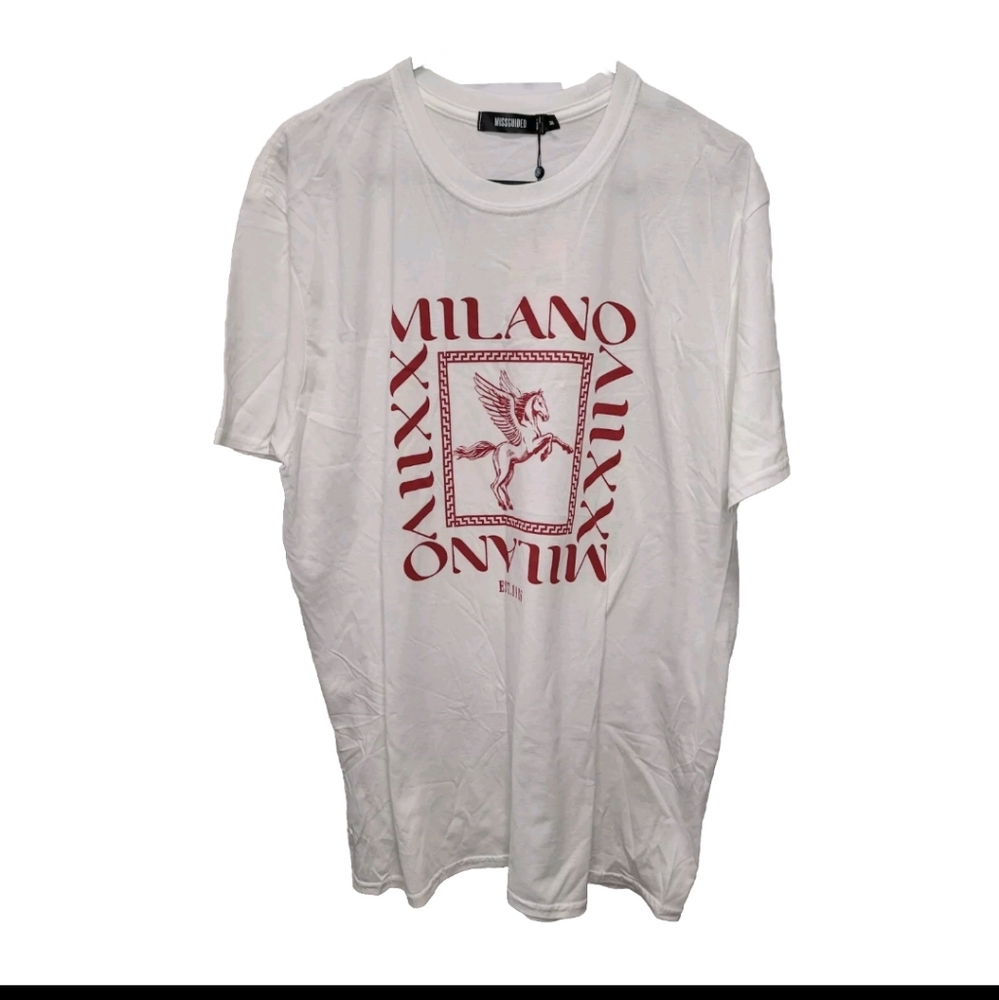Missguided Oversided Milano Tee NWT